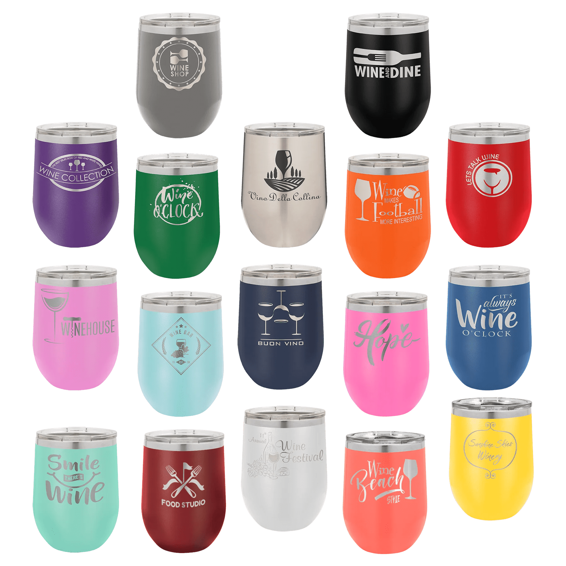 12oz Royal Blue Stemless Wine Chiller - Whoa, Jody Boy!