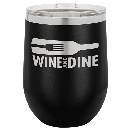 12oz Black Stemless Wine Chiller - Whoa, Jody Boy!