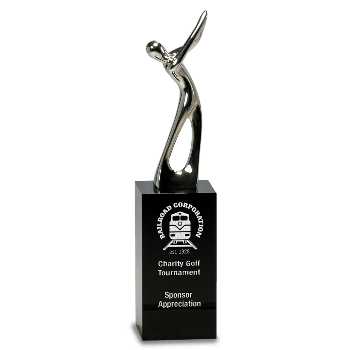 Silver Metal Golf Figure Golf Award - Whoa, Jody Boy!