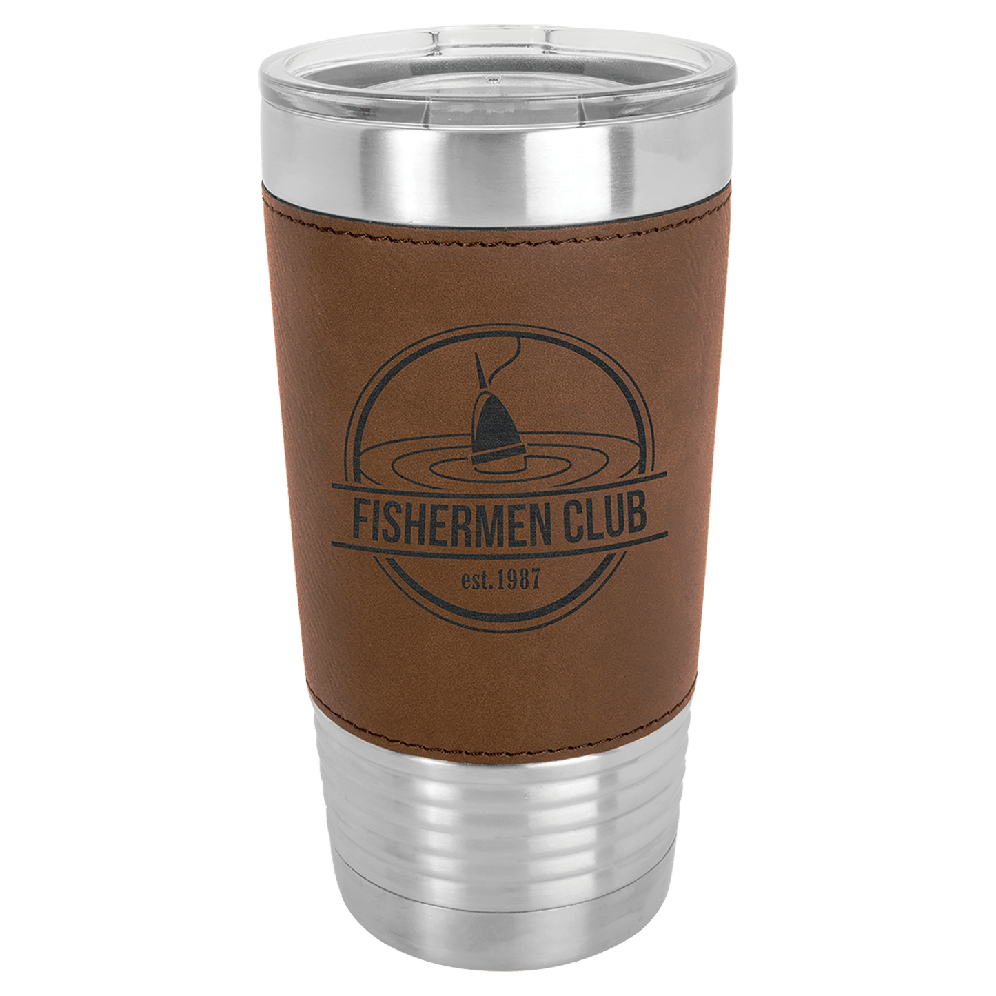 20oz Dark Brown Leatherette Tumbler - Whoa, Jody Boy!