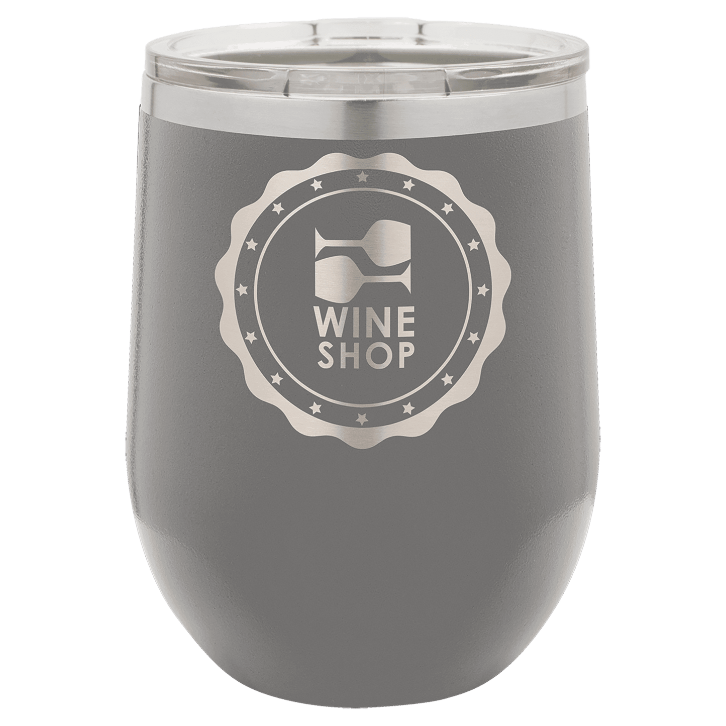 12oz Dark Gray Stemless Wine Chiller - Whoa, Jody Boy!