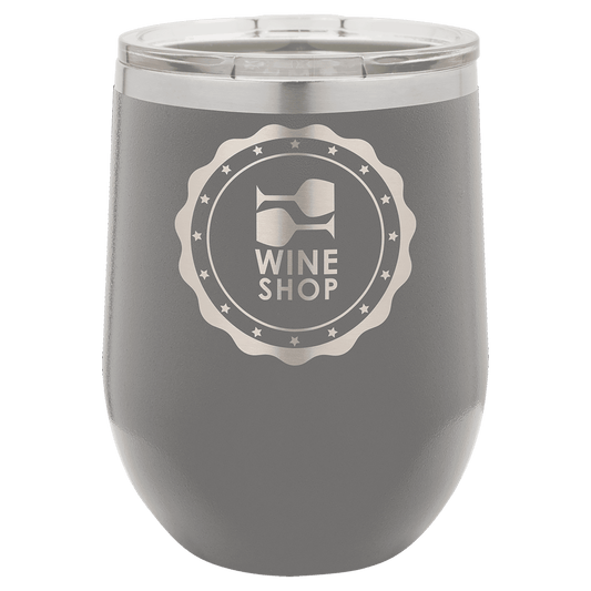 12oz Dark Gray Stemless Wine Chiller - Whoa, Jody Boy!