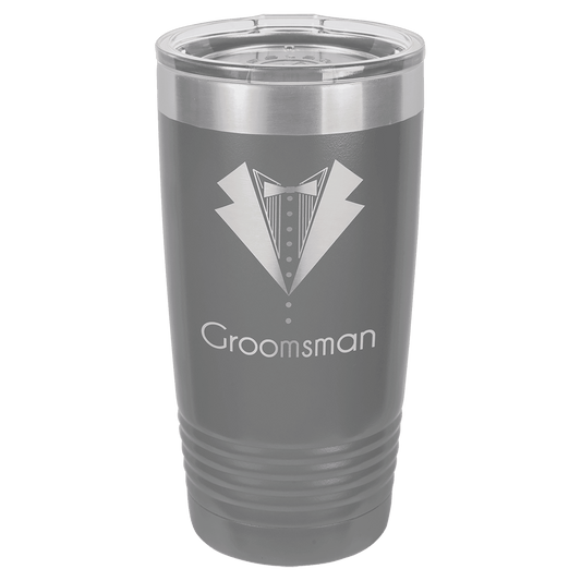 20oz Dark Gray Tumbler - Whoa, Jody Boy!