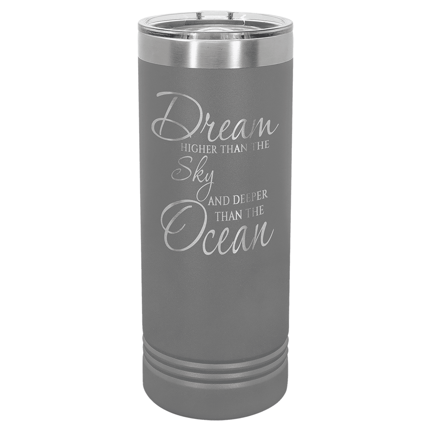 22oz Dark Gray Skinny Tumbler - Whoa, Jody Boy!
