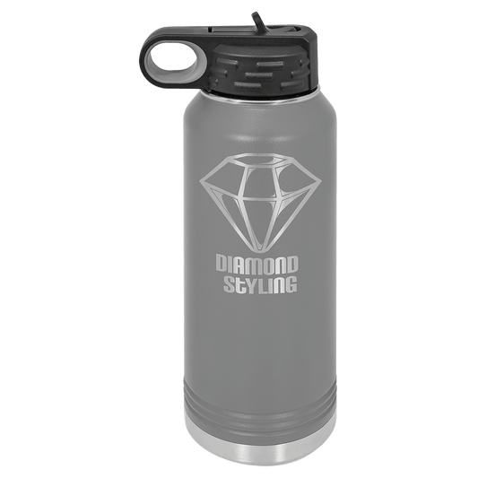 32oz Dark Gray Water Bottles - Whoa, Jody Boy!