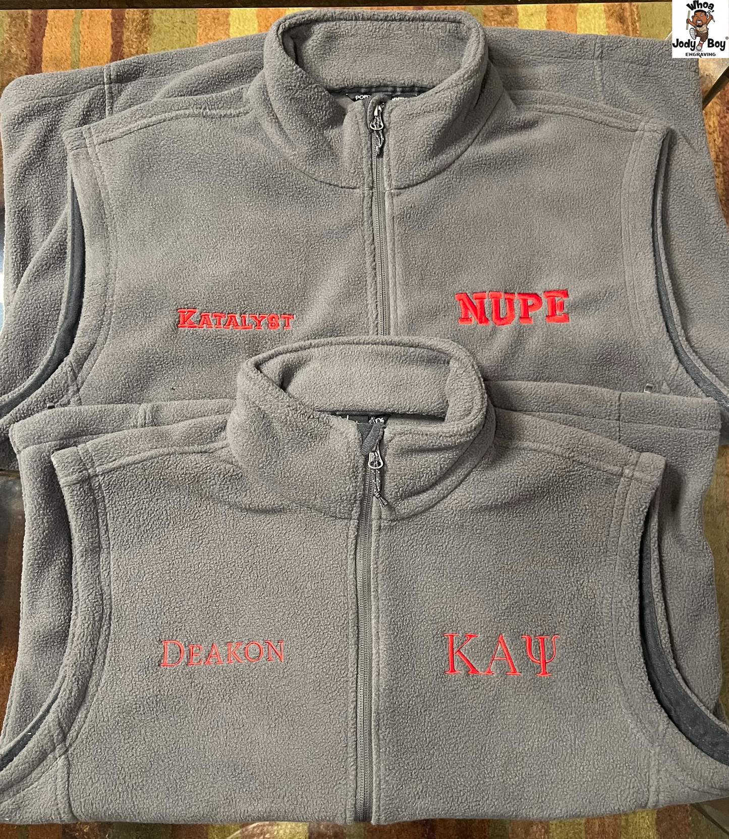 Port Authority ® Custom Embroidered Fleece Vest KAPsi - Whoa, Jody Boy!