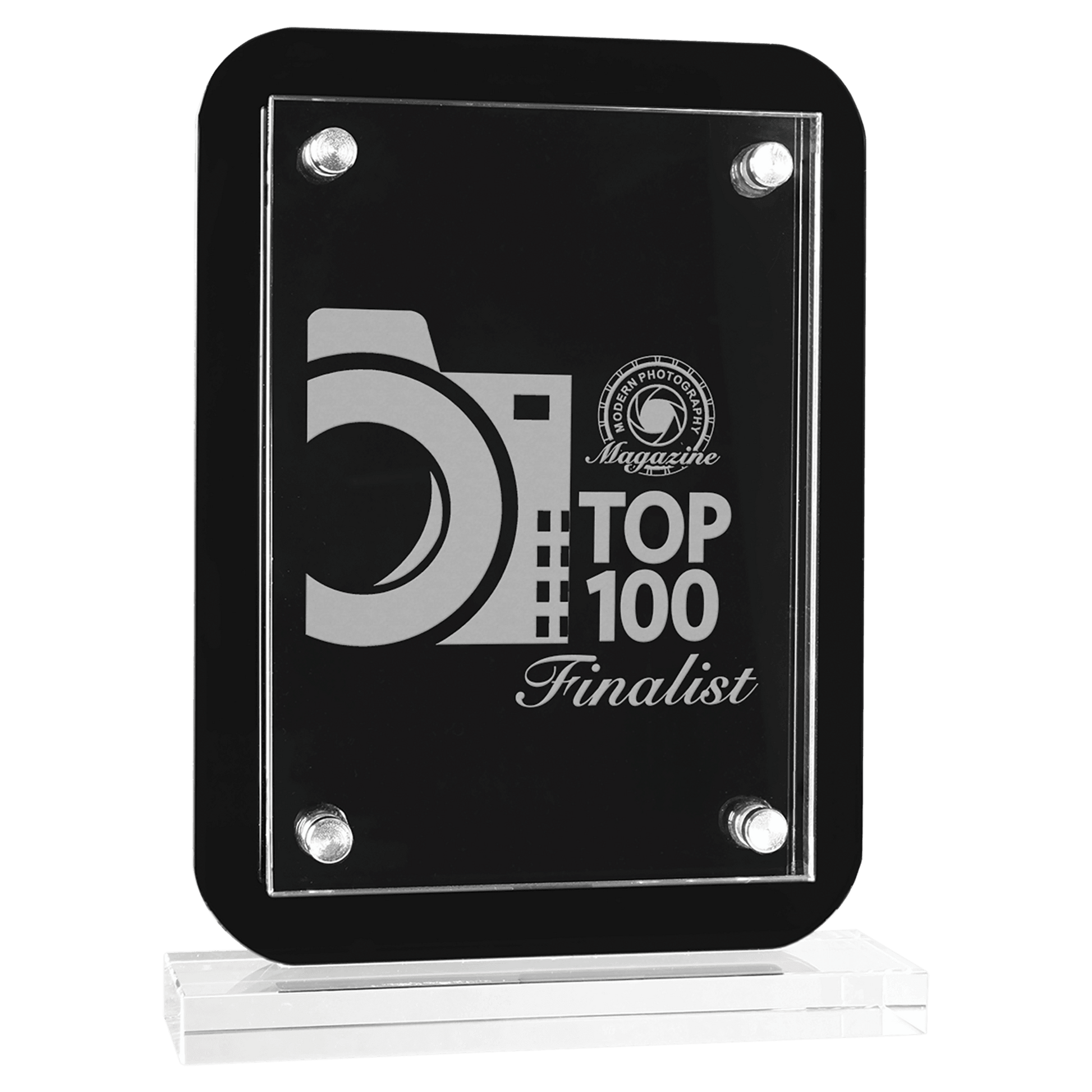 Black Plaque Floating Glass 6"x 8" - Whoa, Jody Boy!