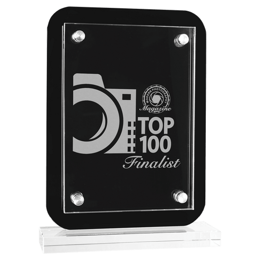 Black Plaque Floating Glass 6"x 8" - Whoa, Jody Boy!