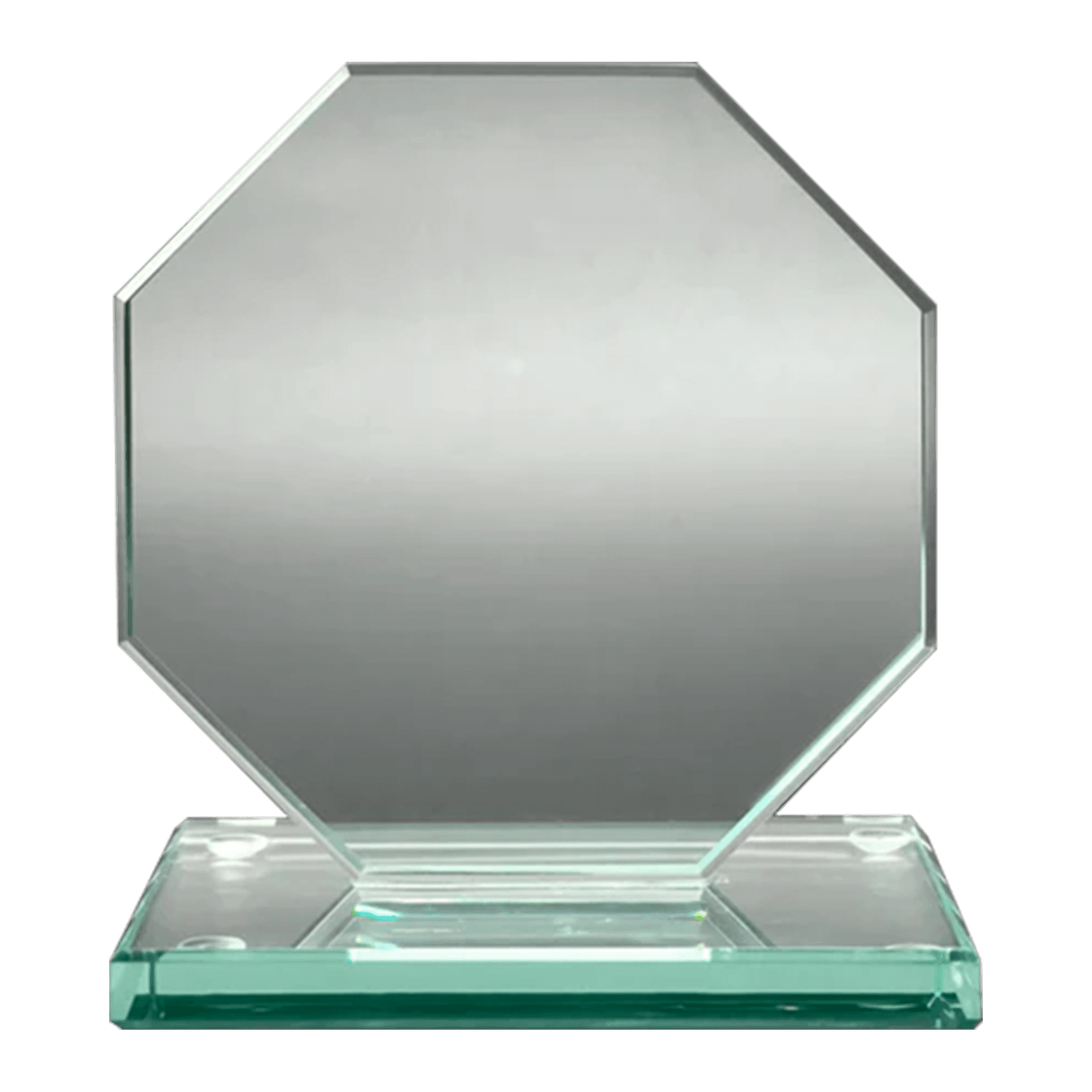 Octagon Jade Glass Award 7 1/2" - Whoa, Jody Boy!