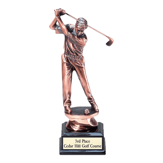 Multi-Color Large Copper Golf Male Trophy - Whoa, Jody Boy!