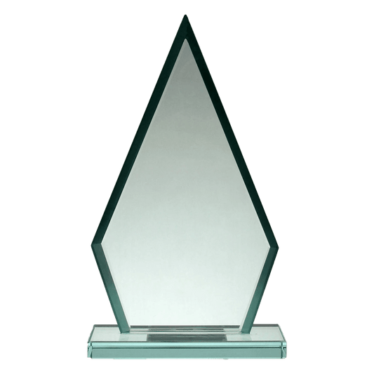 Triangle Jade Glass Award 7 1/2" - Whoa, Jody Boy!