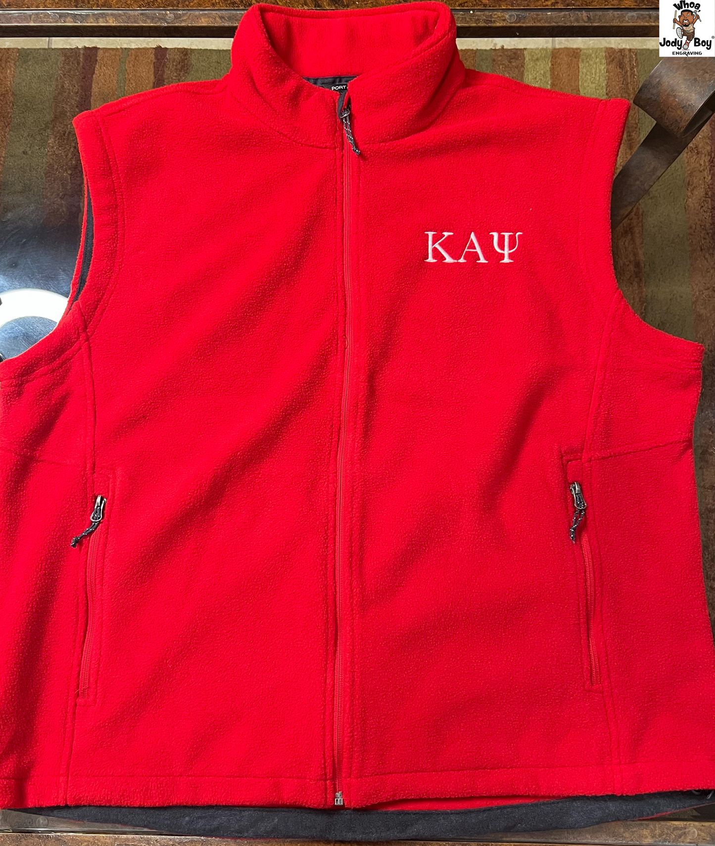 Port Authority ® Custom Embroidered Fleece Vest KAPsi - Whoa, Jody Boy!