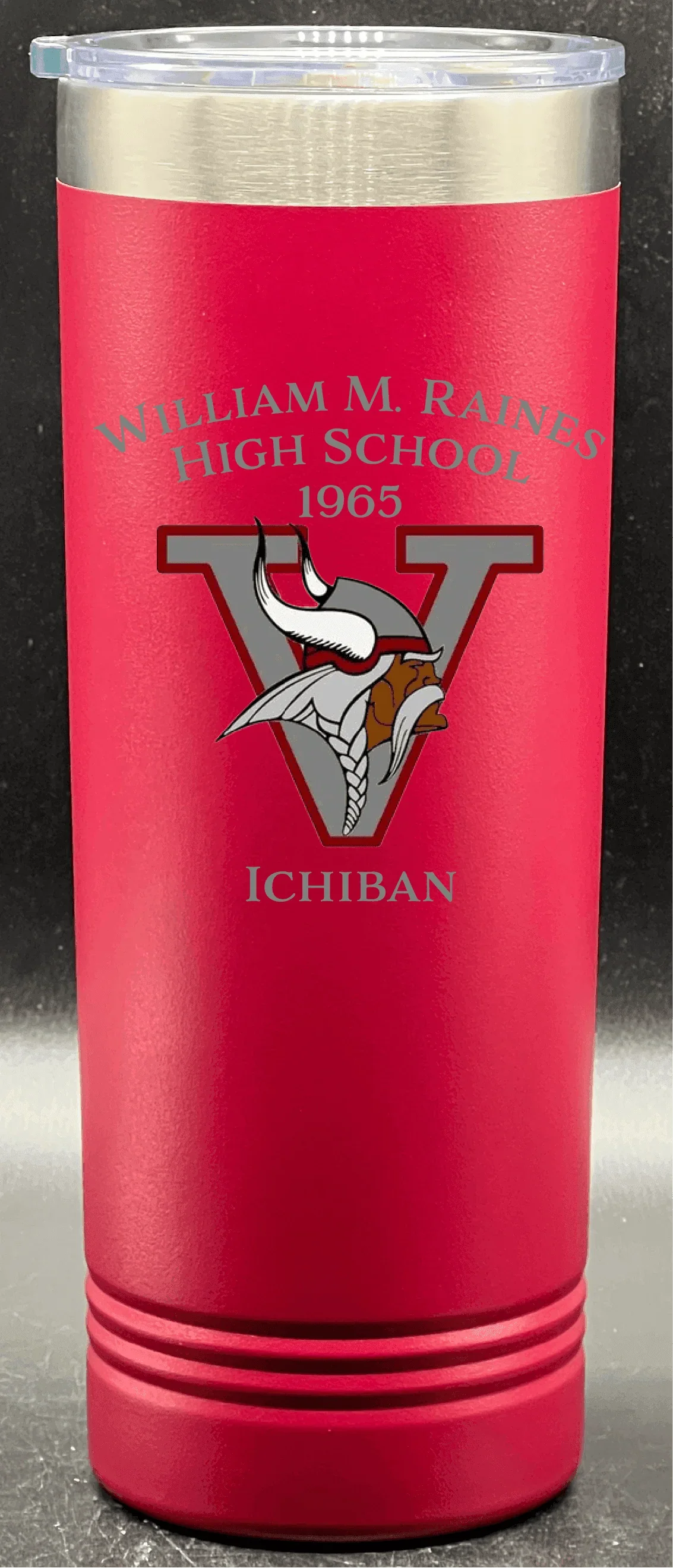 Raines High School 22 oz. Polar Camel Skinny Tumblers with Slider Lid - Whoa, Jody Boy!