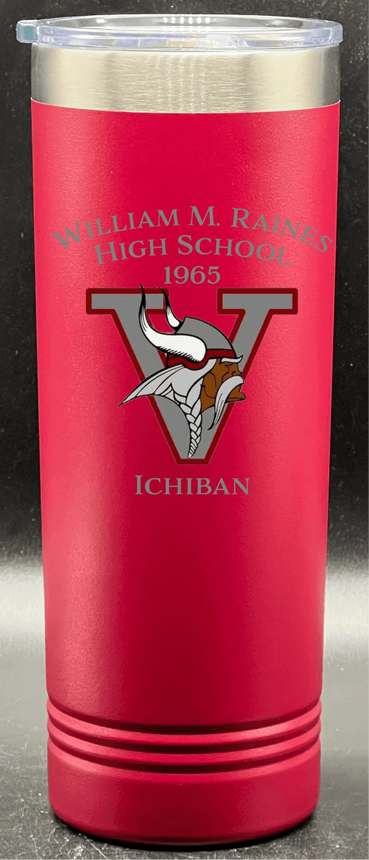 Raines High School 22 oz. Polar Camel Skinny Tumblers with Slider Lid - Whoa, Jody Boy!