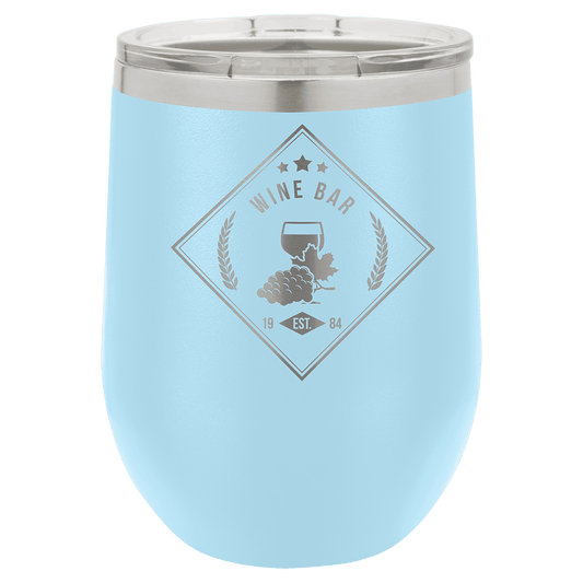 12oz Light Blue Stemless Wine Chiller - Whoa, Jody Boy!