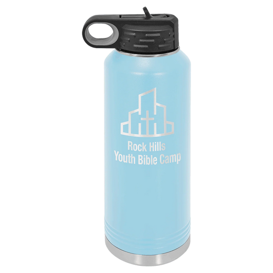 40oz Light Blue Water Bottles - Whoa, Jody Boy!