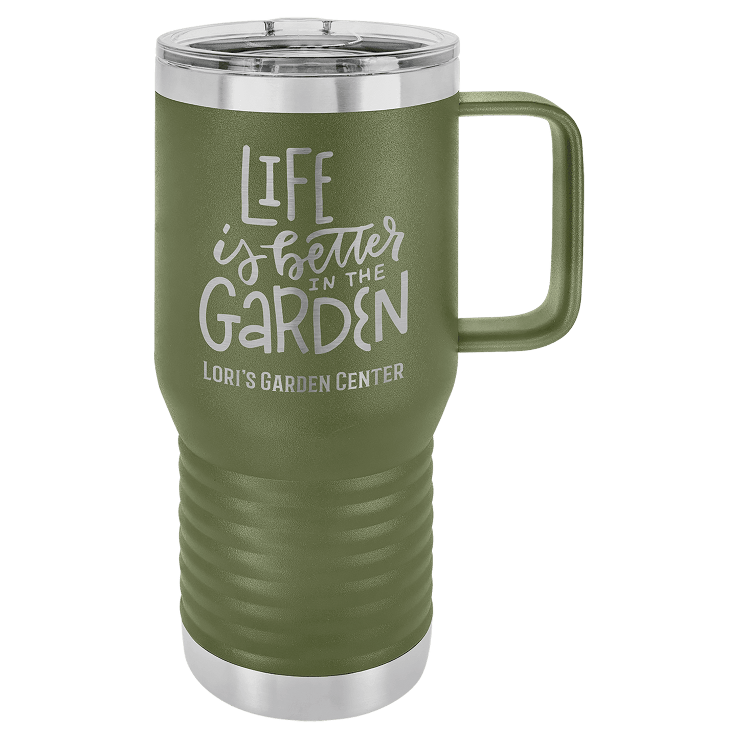 20oz Olive Green Travel Mug - Whoa, Jody Boy!