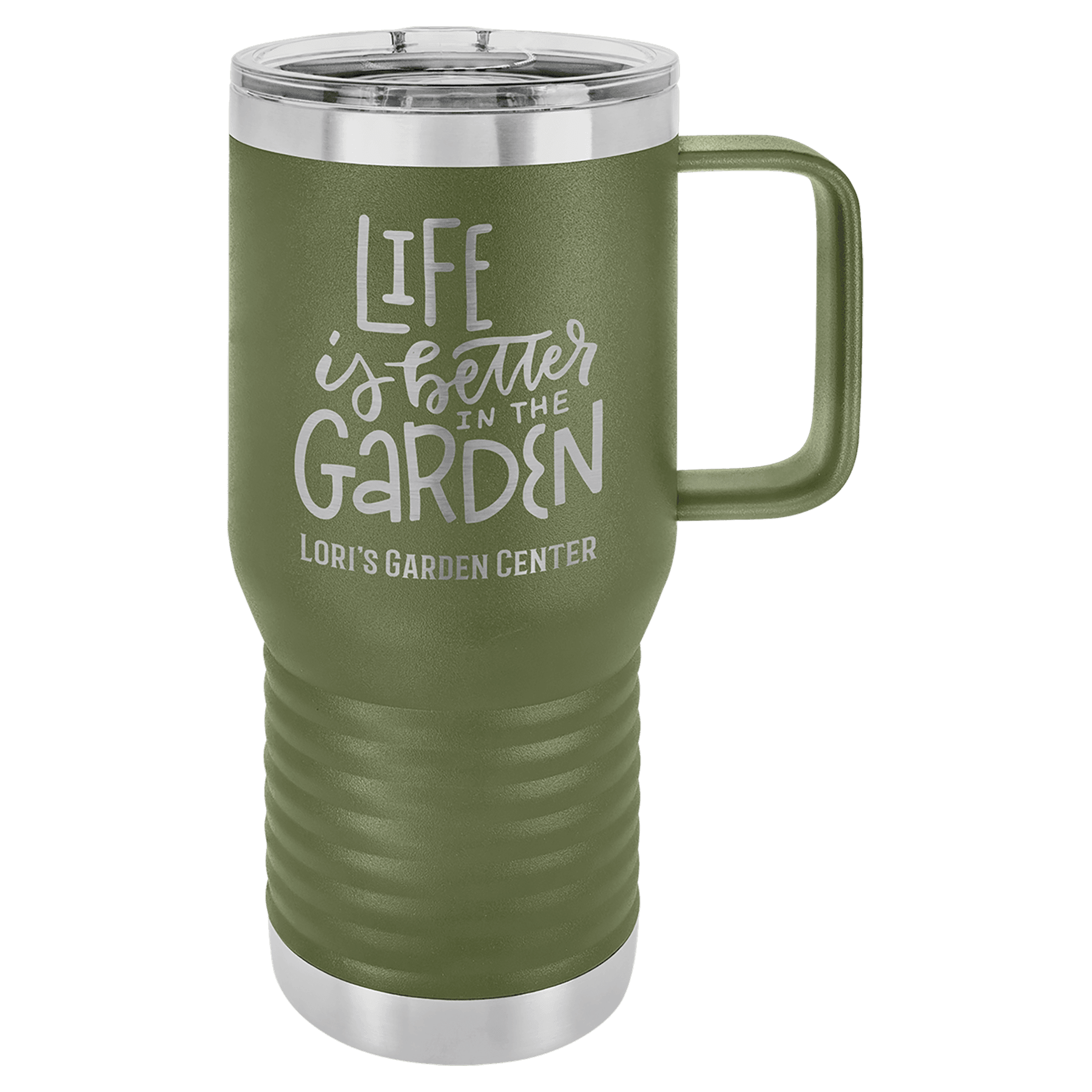 20oz Olive Green Travel Mug - Whoa, Jody Boy!
