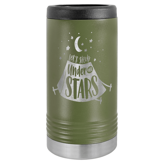 12oz Olive Green Slim Can Cooler - Whoa, Jody Boy!