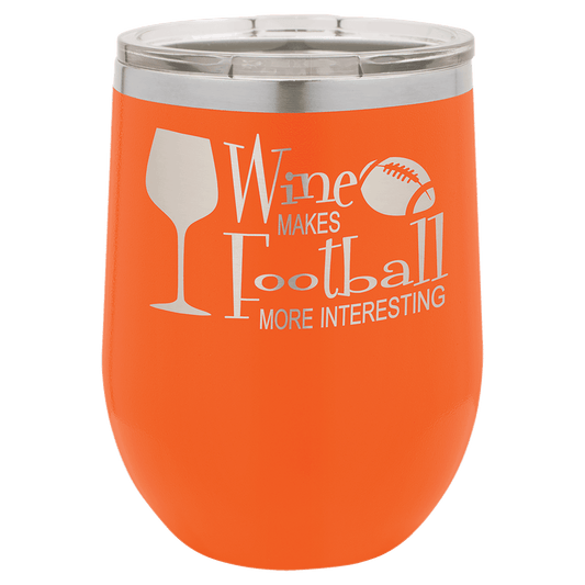 12oz Orange Stemless Wine Chiller - Whoa, Jody Boy!