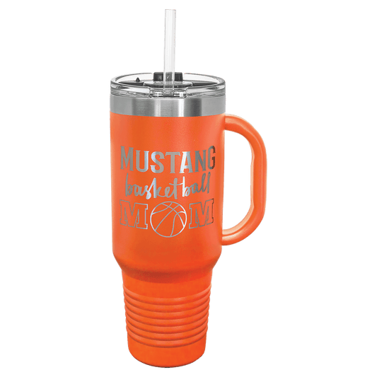 40oz Orange Travel Mug with Straw - Whoa, Jody Boy!