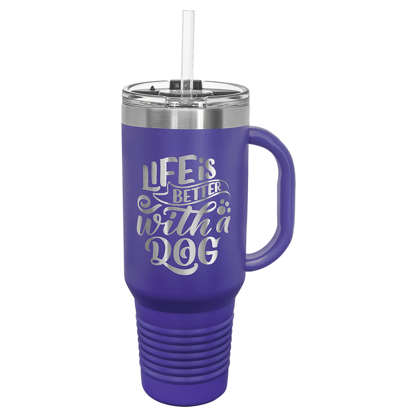 40oz Purple Travel Mug with Straw - Whoa, Jody Boy!