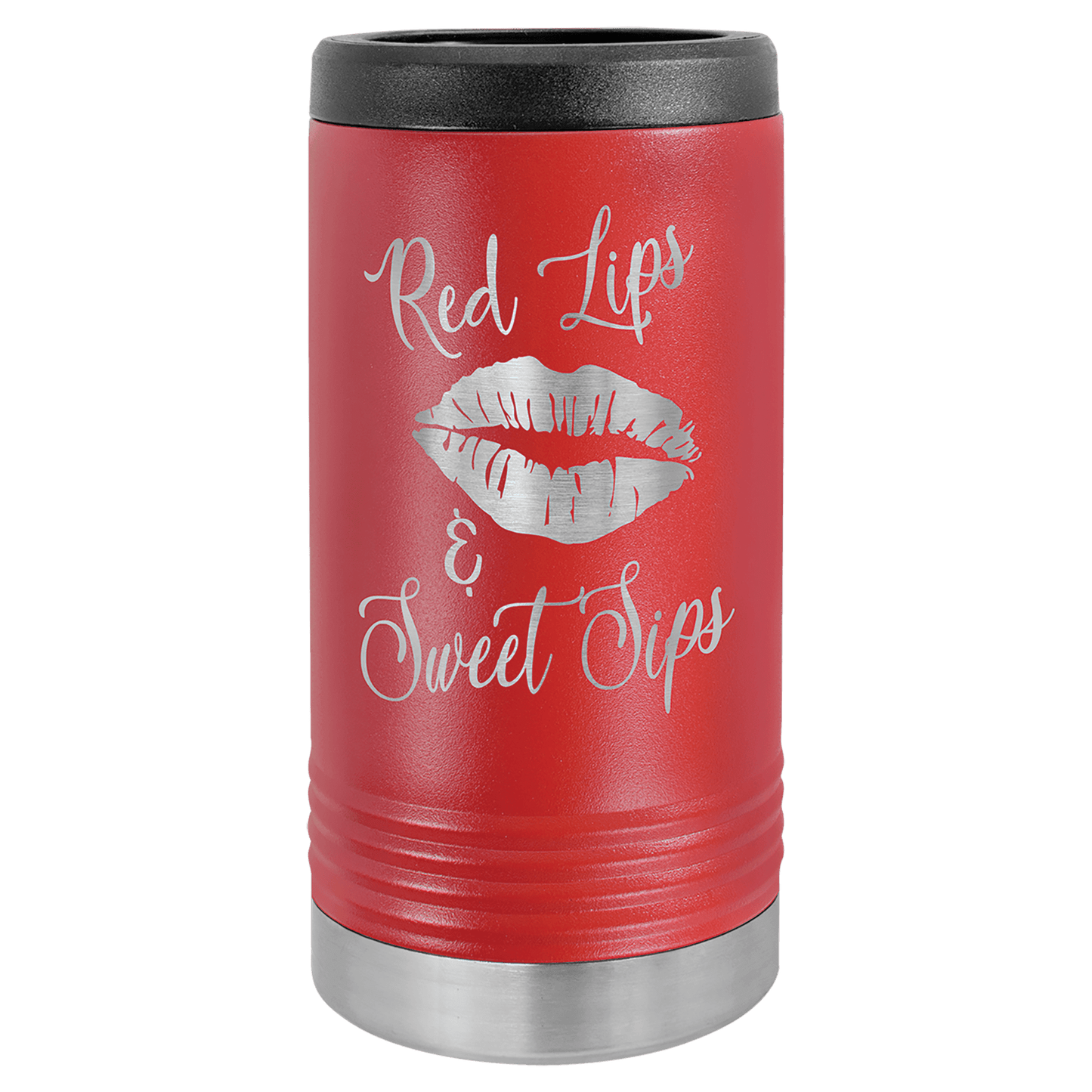 12oz Red Slim Can Cooler - Whoa, Jody Boy!