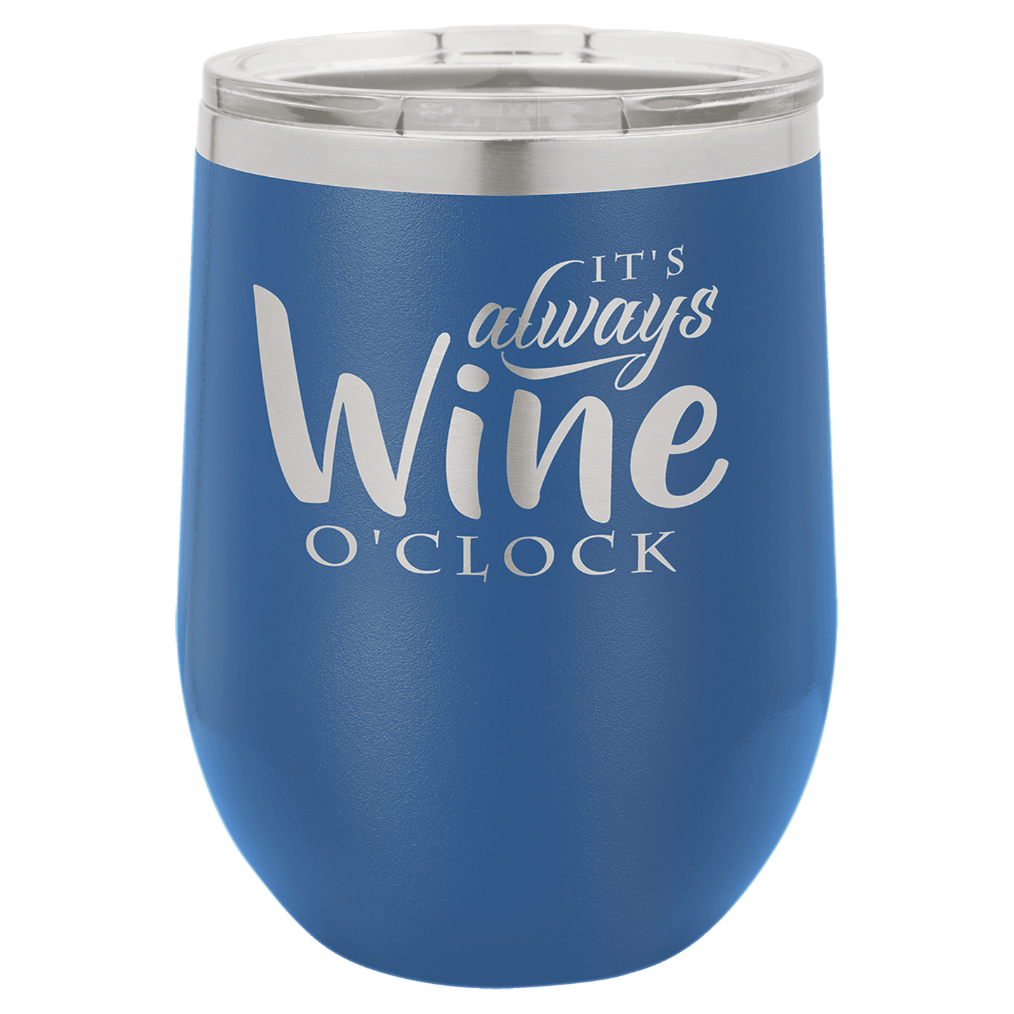 12oz Royal Blue Stemless Wine Chiller - Whoa, Jody Boy!