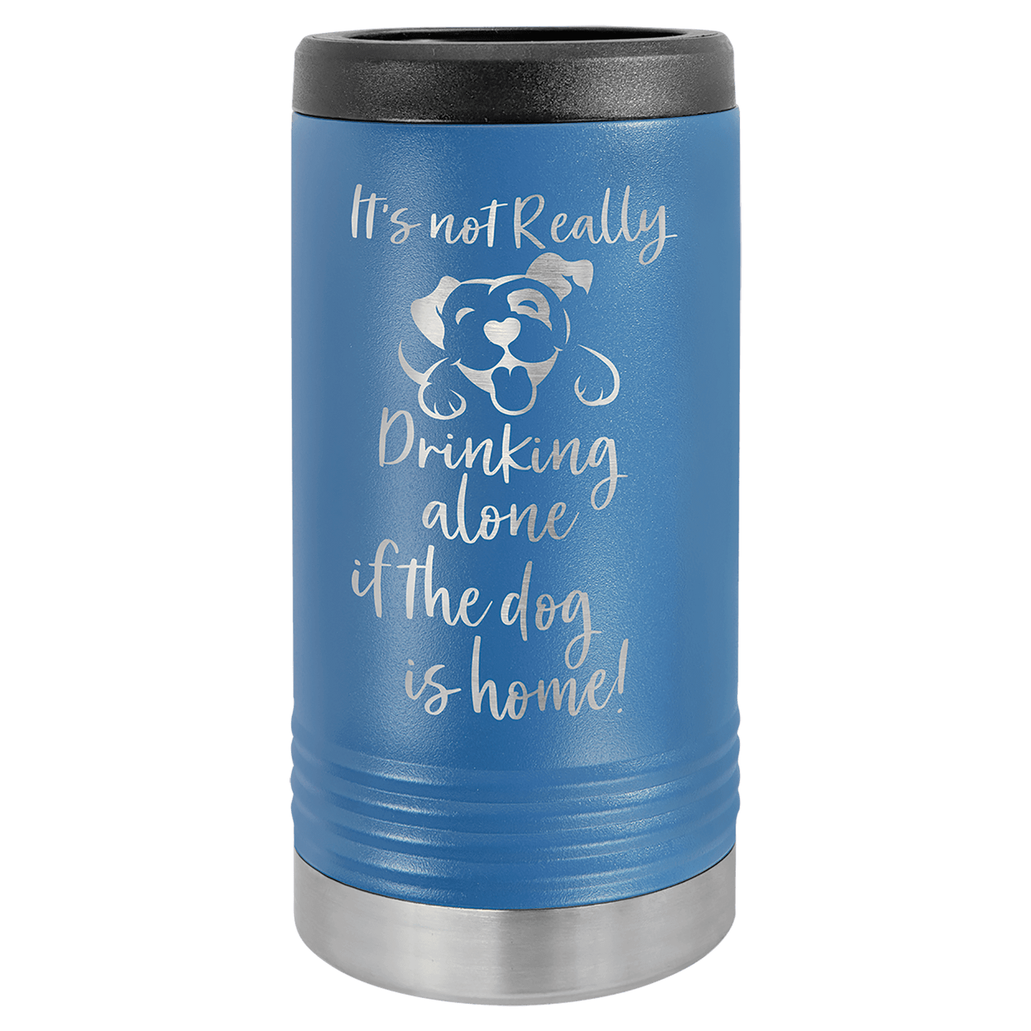 12oz Royal Blue Slim Can Cooler - Whoa, Jody Boy!