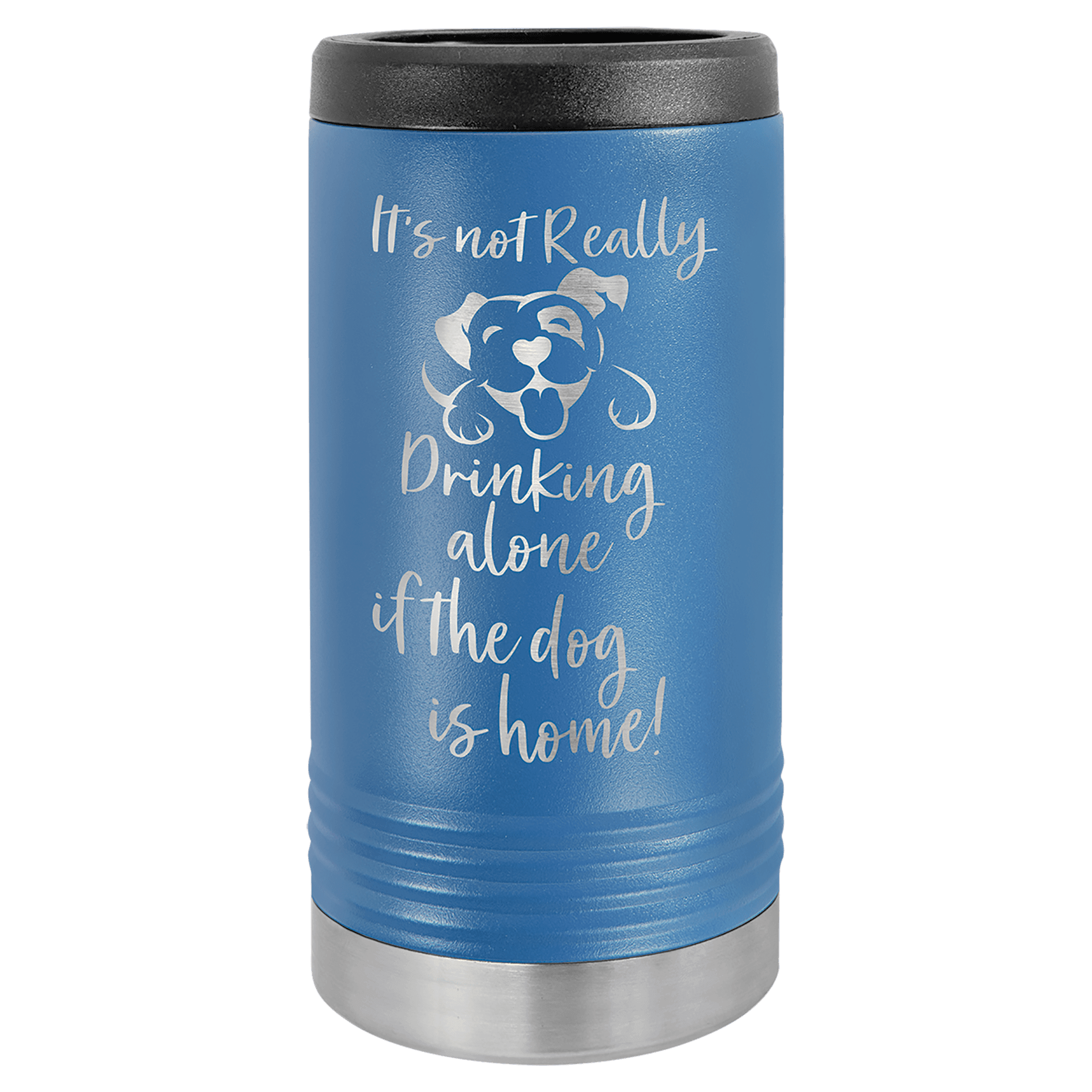 12oz Royal Blue Slim Can Cooler - Whoa, Jody Boy!