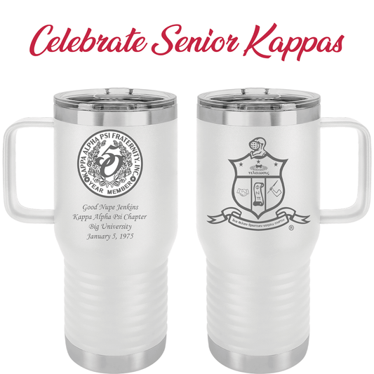 Senior Kappa Travel Mug - Kapsi 20oz Mug