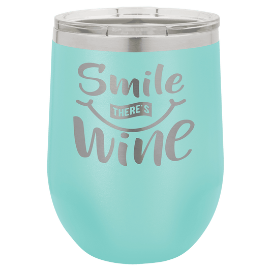 12oz Teal Stemless Wine Chiller - Whoa, Jody Boy!
