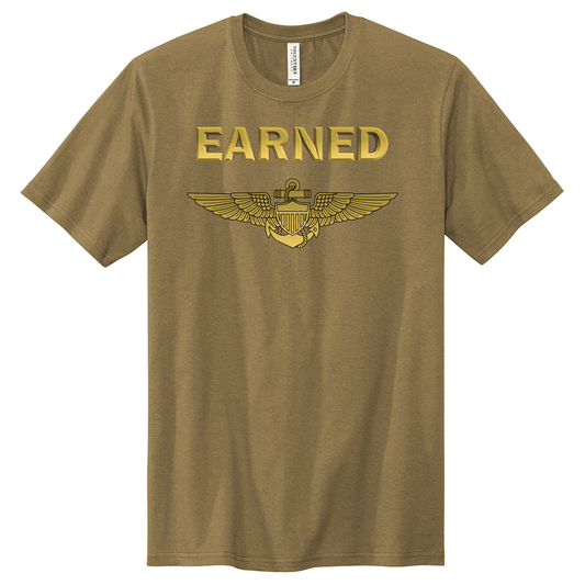 EARNED US Navy Pilot Wings Tees
