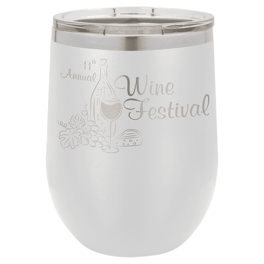 12oz White Stemless Wine Chiller - Whoa, Jody Boy!