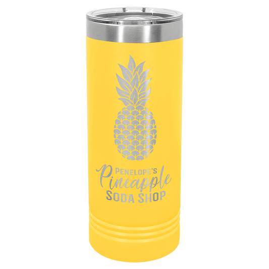 22oz Yellow Skinny Tumbler - Whoa, Jody Boy!