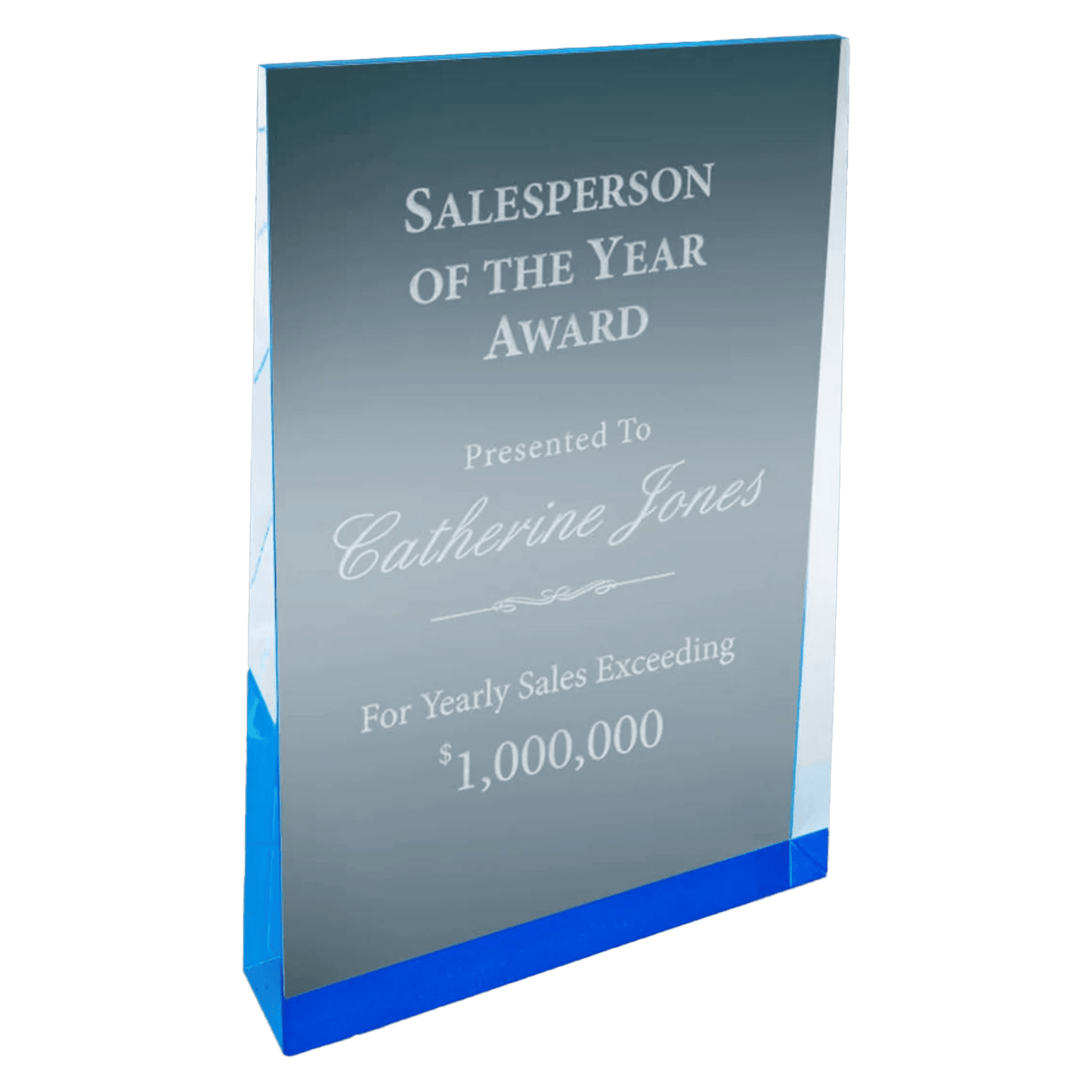 Blue Acrylic Wedge - Whoa, Jody Boy!