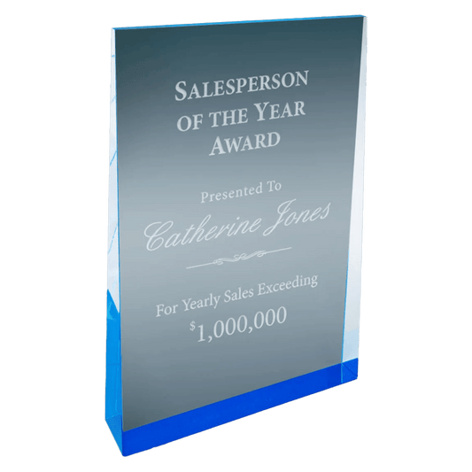 Blue Acrylic Wedge - Whoa, Jody Boy!