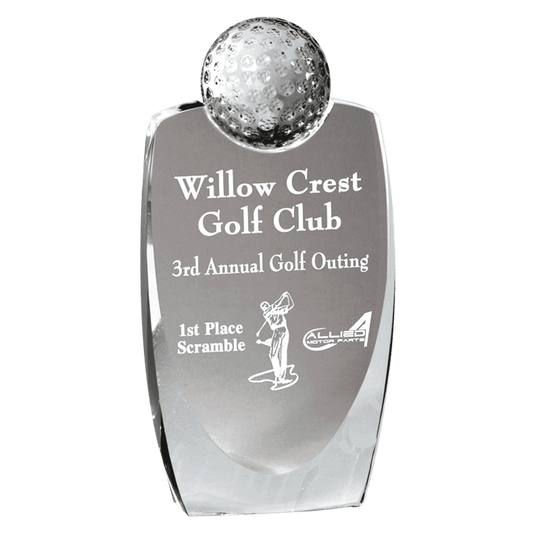 Crystal Omni Golf Ball Award - Whoa, Jody Boy!