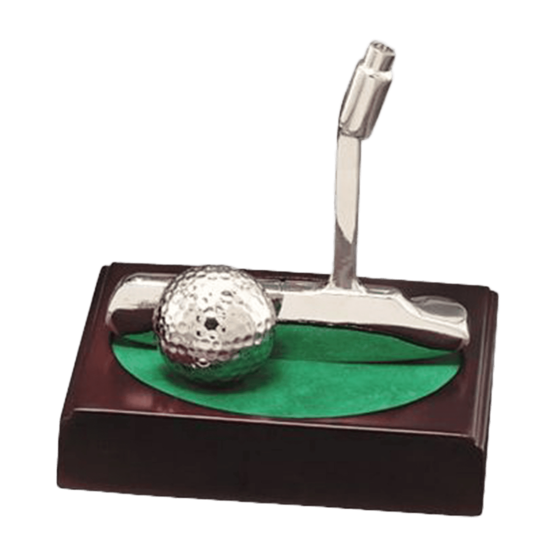 Putter & Ball on Wood Base Trophy - Whoa, Jody Boy!