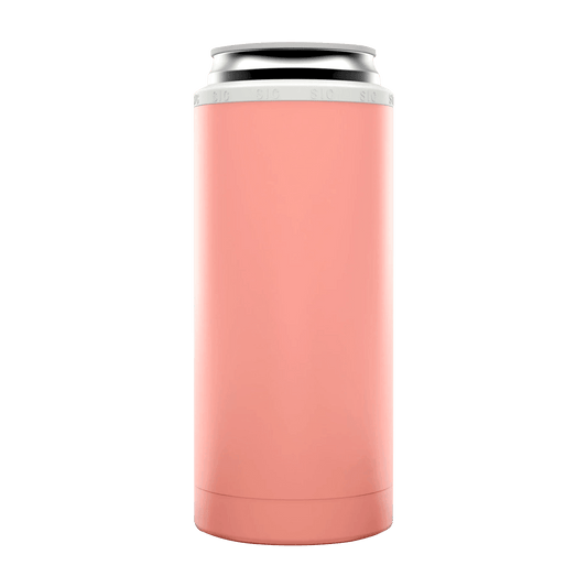 12oz Matte Coral SIC Slim Can Cooler - Whoa, Jody Boy!
