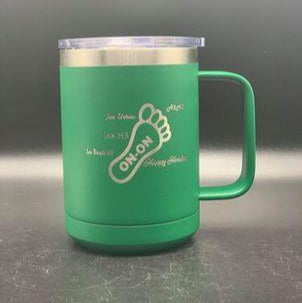 H3 15 oz. Coffee Mug Insulated  with Slider Lid (Personalized Engraving) - Whoa, Jody Boy!