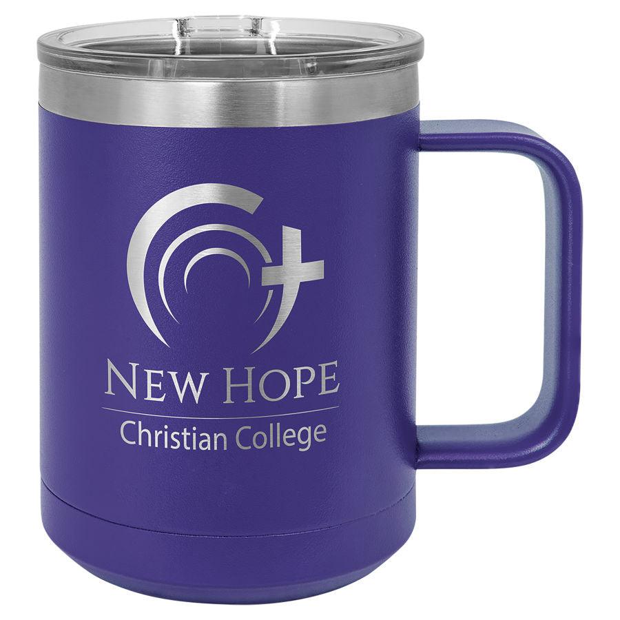 H3 15 oz. Coffee Mug Insulated  with Slider Lid (Personalized Engraving) - Whoa, Jody Boy!