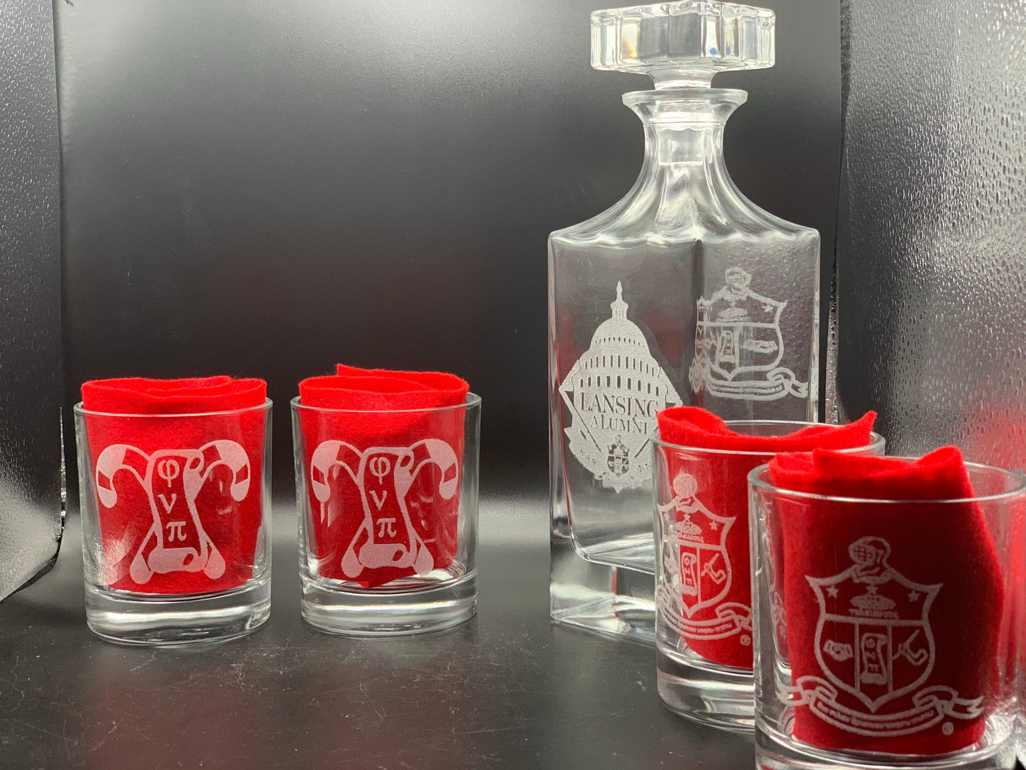 Kappa Alpha Psi Decanter Set - Whoa, Jody Boy!
