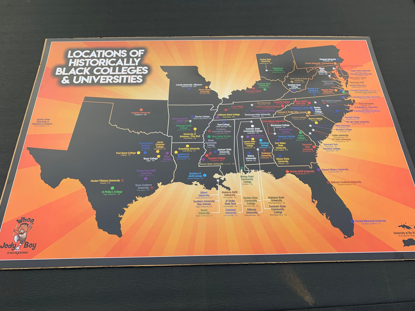 HBCU Locater Poster - Whoa, Jody Boy!