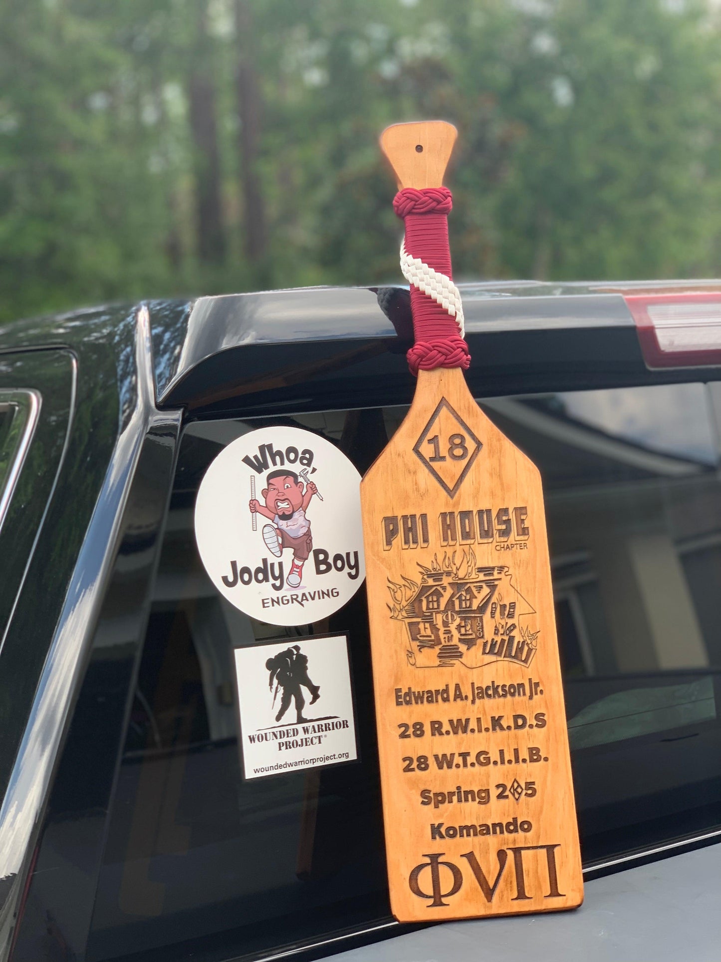 Kappa Alpha Psi Achievement Paddle - Whoa, Jody Boy!