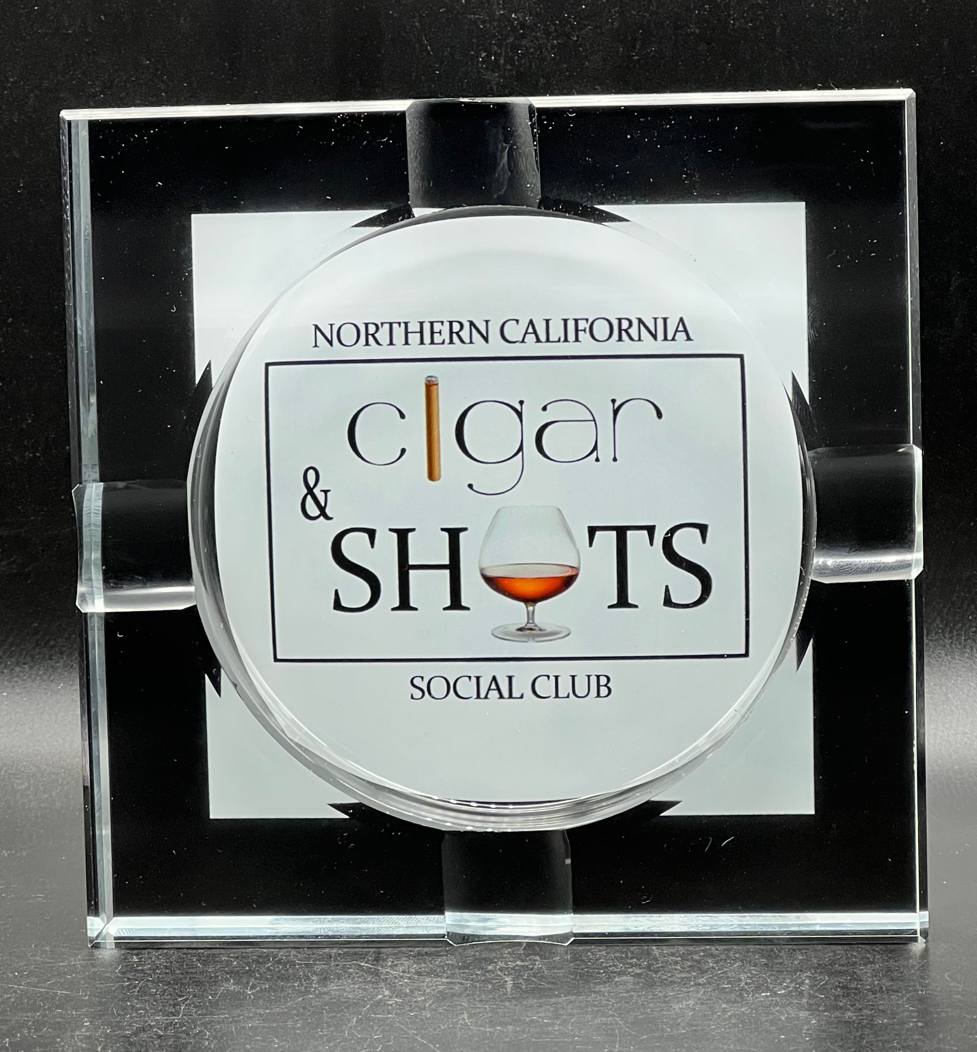 Custom Crystal Cigar Ashtray - Whoa, Jody Boy!