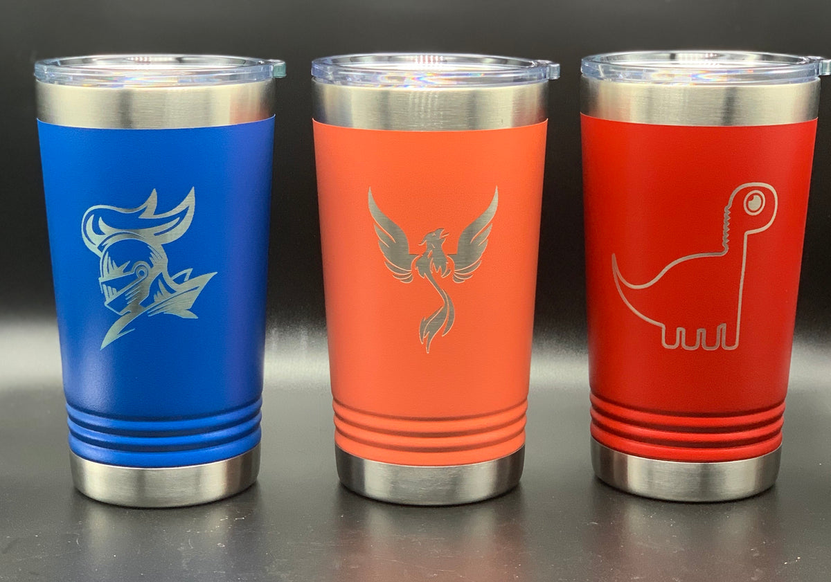 Triceratops – Engraved Polar Camel Stainless Steel Tumbler, Kids