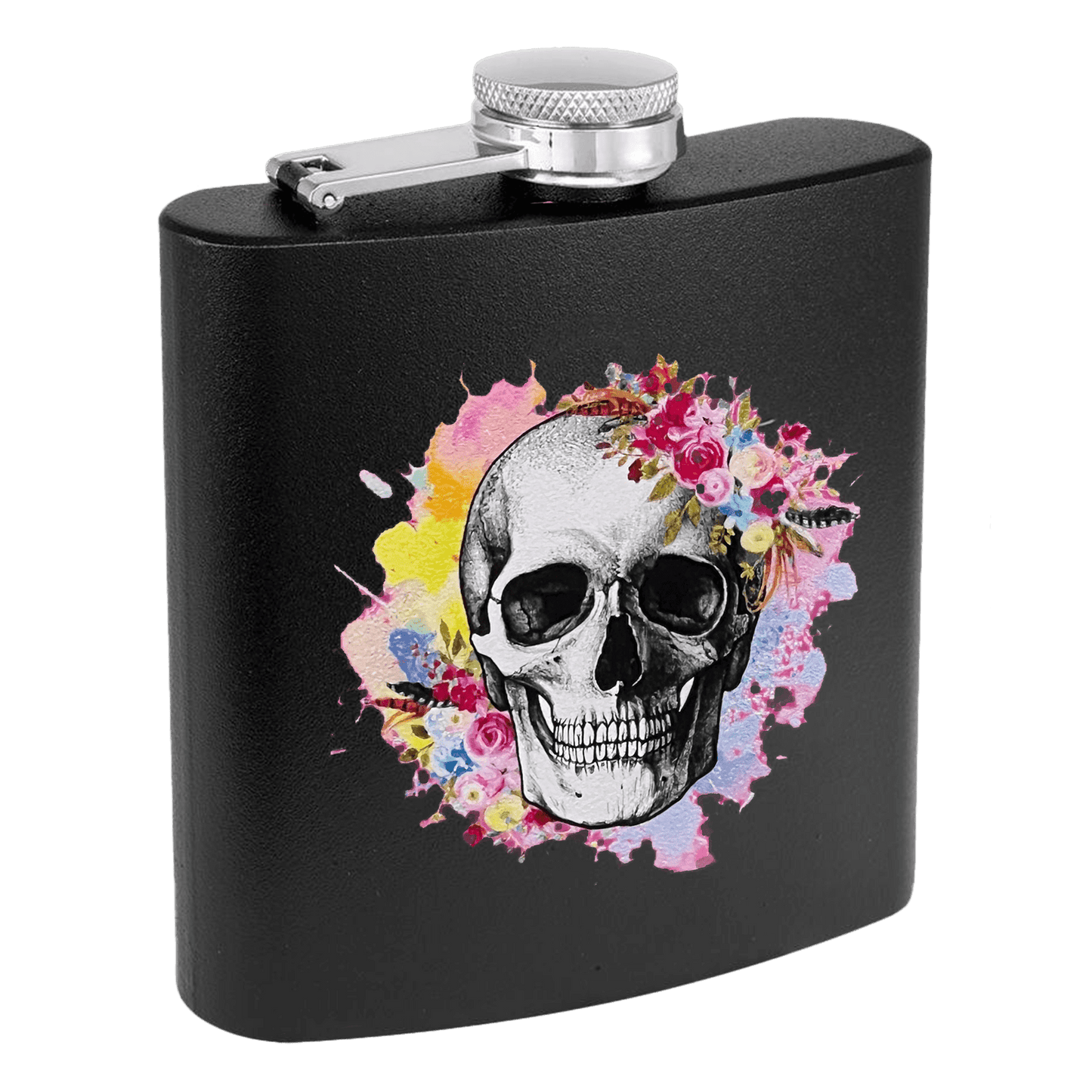 6oz Black Powder-Coated Steel Flask - Whoa, Jody Boy!