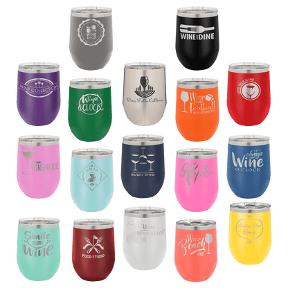 12oz Stainless Steel Stemless Wine Chiller - Whoa, Jody Boy!