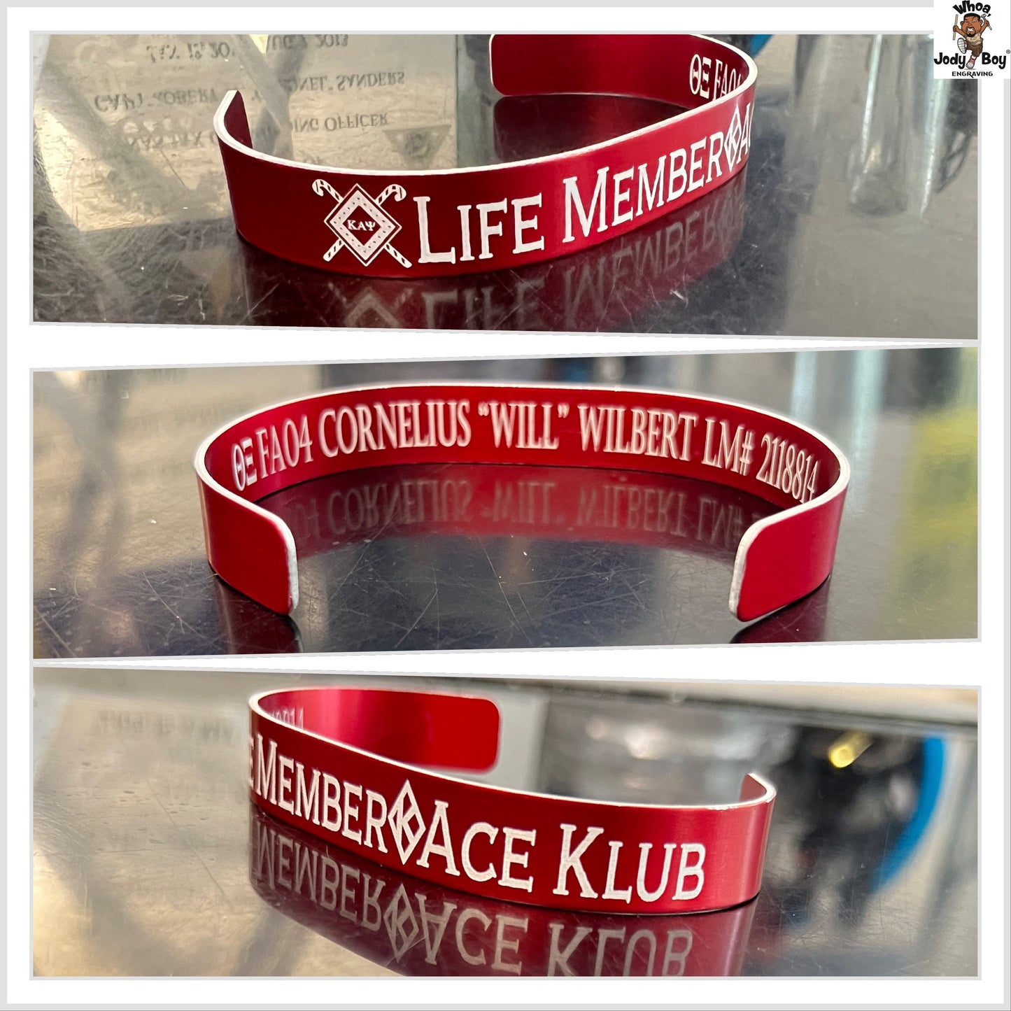 Kappa Alpha Psi ΚΑΨ Customized Metal Bracelet